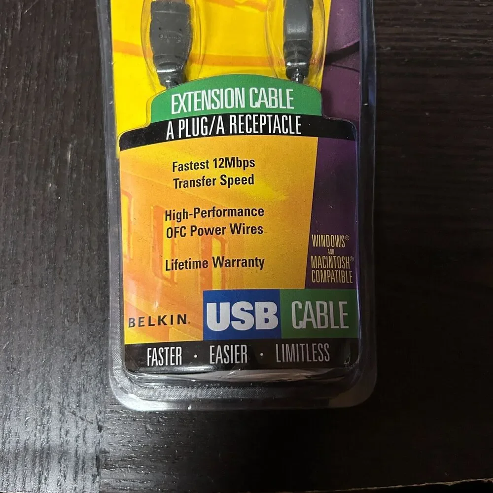 Belkin F3u134-06 A To Usb Extension Cable New